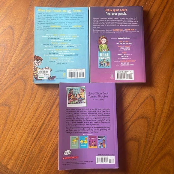 Graphic Novels Book Lot Set of 3 Best Friends Guts Real Friends - Picture 4 of 4